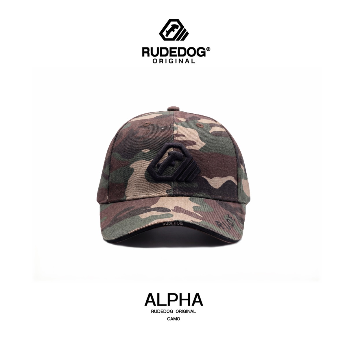 หมวก RUDEDOG ALPHA CAP สี Camo สินค้า flagship ของแบรนด์