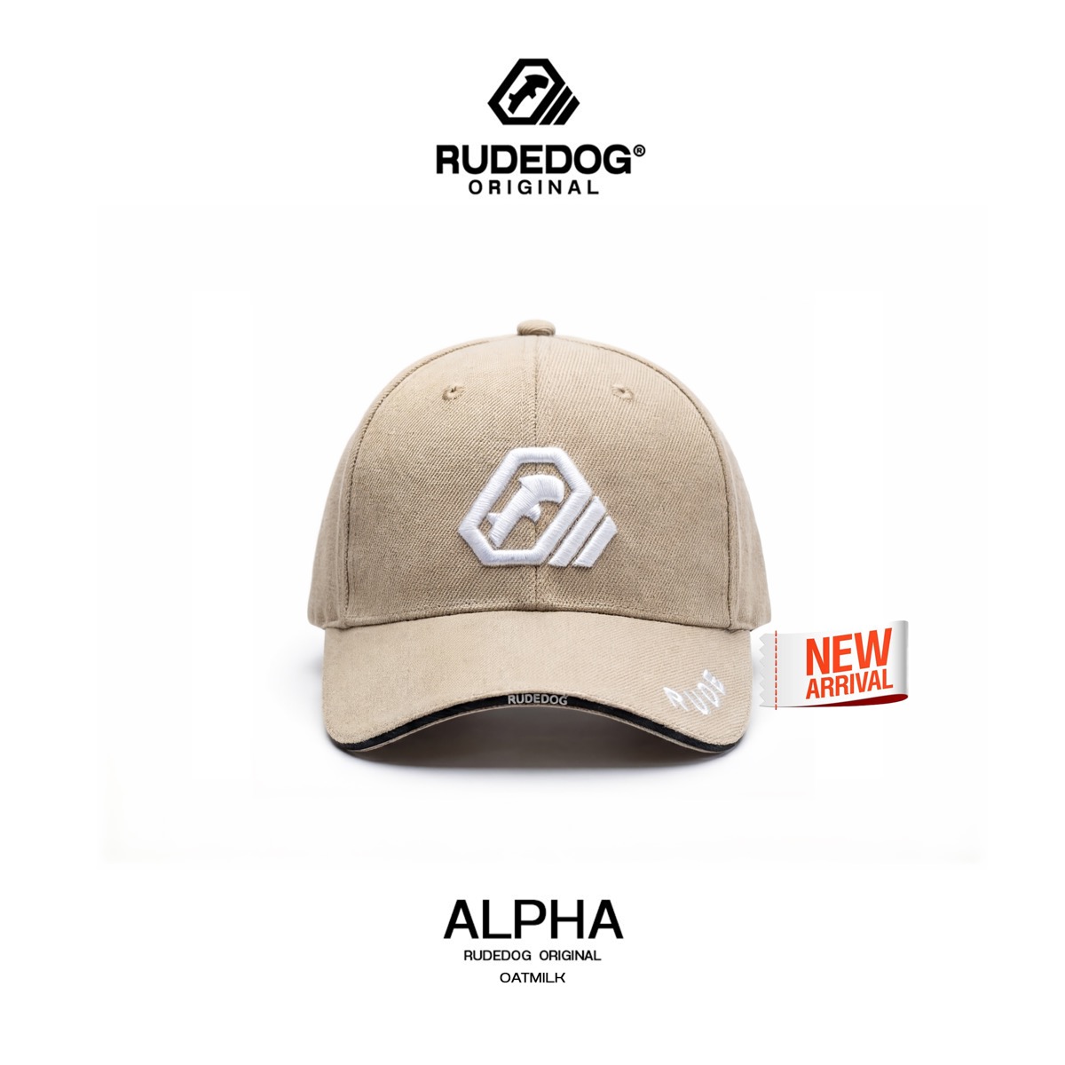 หมวก RUDEDOG ALPHA CAP สี Oatmilk