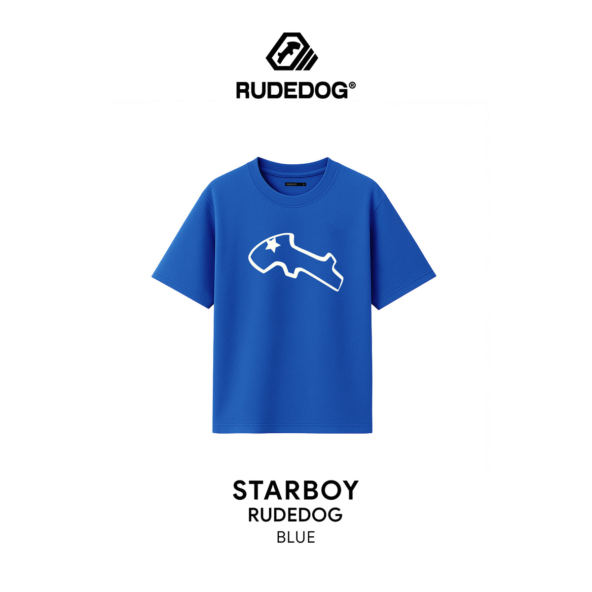 เสื้อยืด RUDEDOG STARBOY สีน้ำเงิน