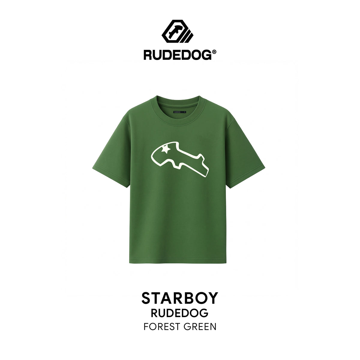 เสื้อยืด RUDEDOG STARBOY สีเขียว