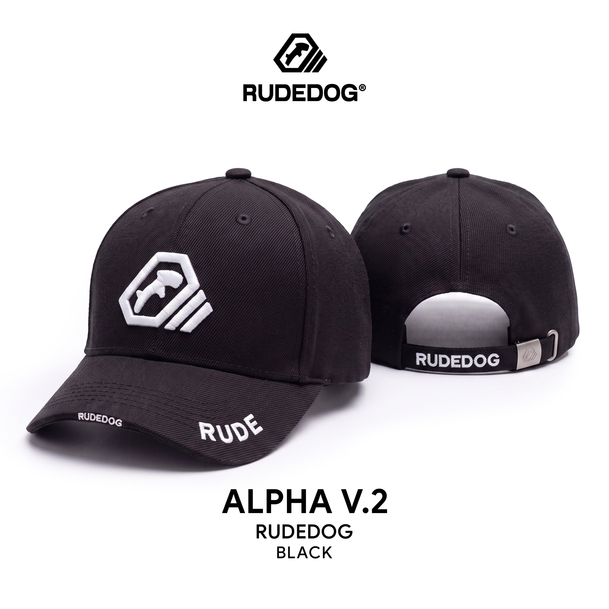 ALPHA CAP V2 - ดำปักขาว - SKU 906837