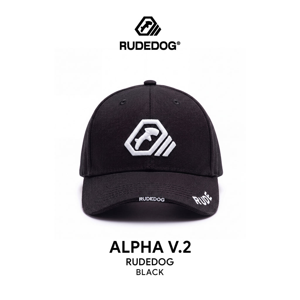 ALPHA CAP V2 - ดำปักขาว