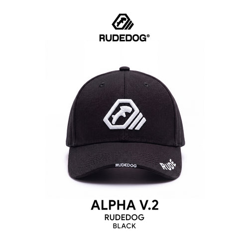 ALPHA CAP V2 - ดำปักขาว