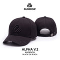 ALPHA CAP V2 - ดำปักดำ - SKU 906836