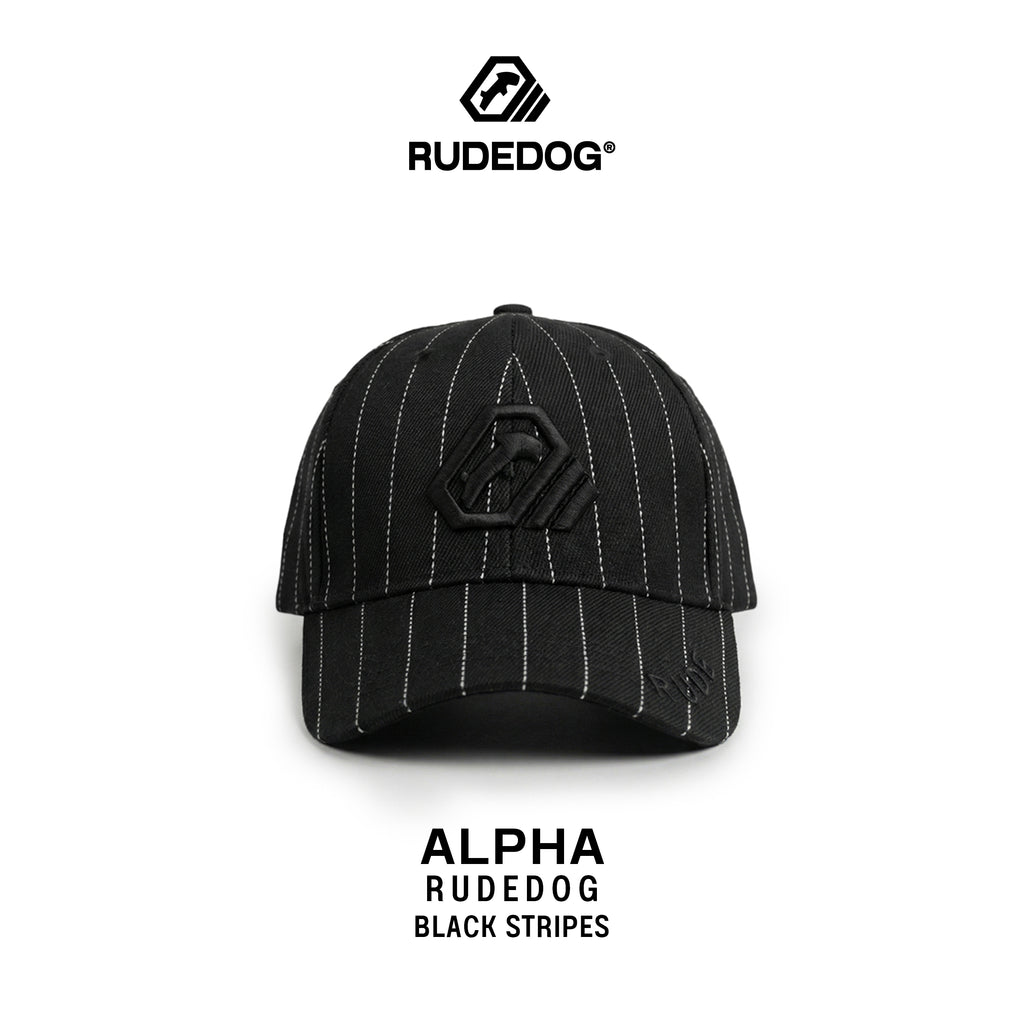ALPHA CAP - ดำลายแถบ