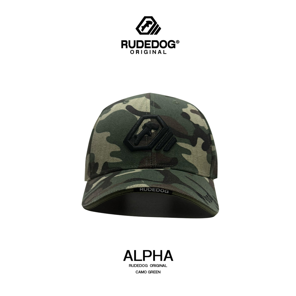 ALPHA CAP - ลายพรางเขียว