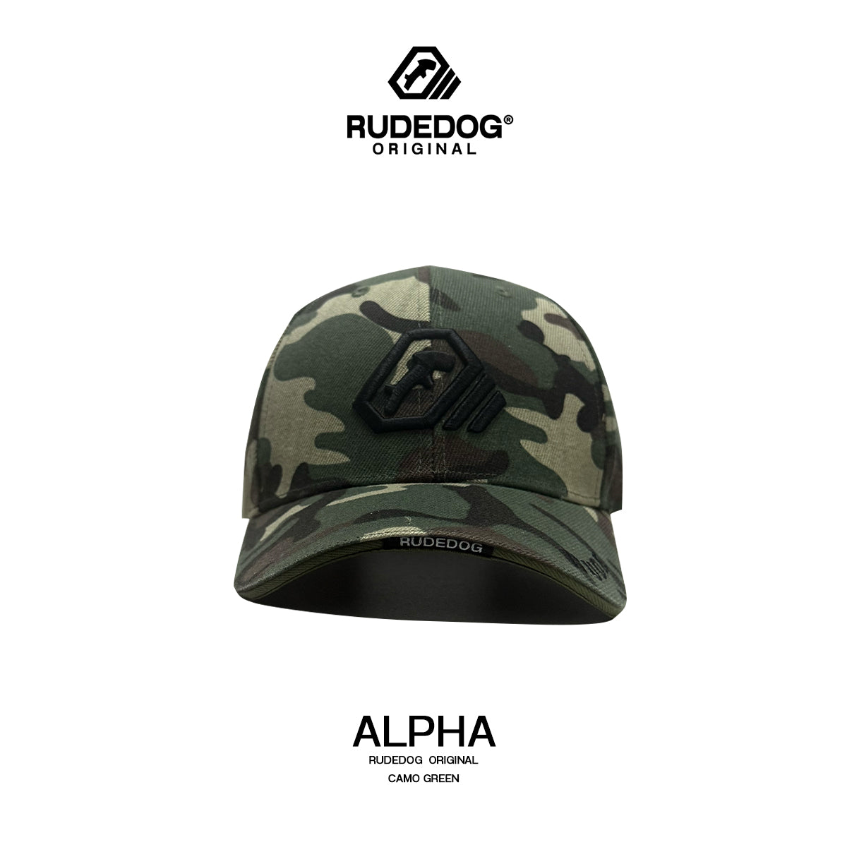 ALPHA CAP - ลายพรางเขียว